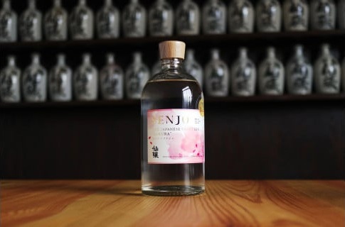 SENJO　クラフトジン　SAKURA　700ml（桜の葉から抽出した桜の香りのジン）【016-19】 | 高遠 桜の葉 ジン SENJO 桜 米由来 スピリッツ 伊那市 長野県 信州