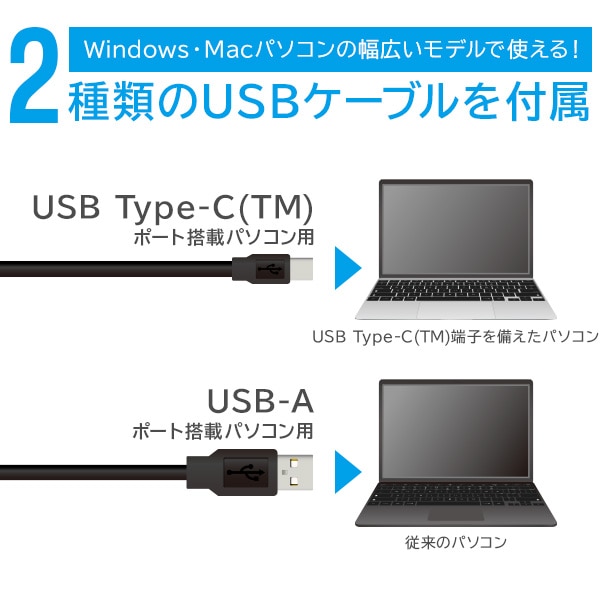 【037-12】ロジテック 外付け ポータブル ブルーレイドライブ ソフトなしUSB-A/Cケーブル付属 Type-C USB3.2(Gen1)【LBD-LPWAWU3CNDB】