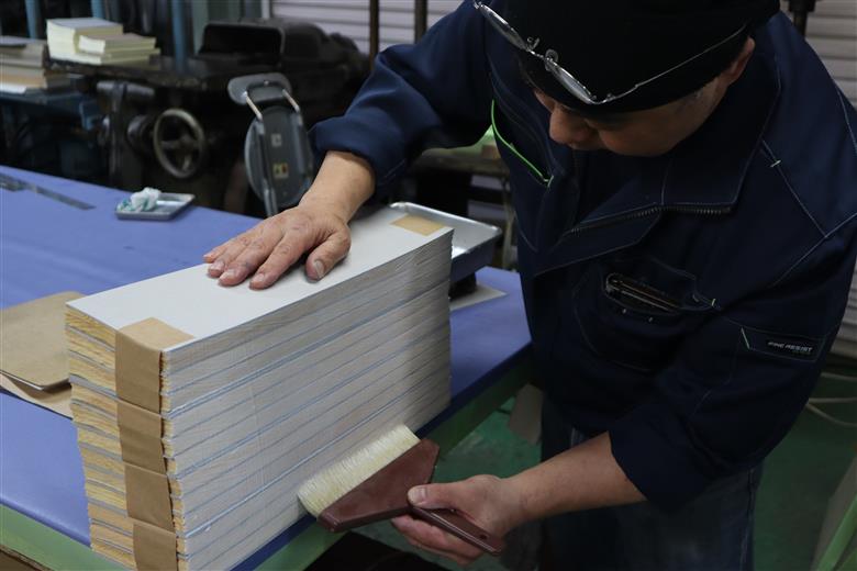 Shikibun 木のブロックメモ | 伊那市 信州 ふるさと納税 木材 木 ノート 文房具 経木ブロックメモ ギフト アカマツ オリジナル【006-16】