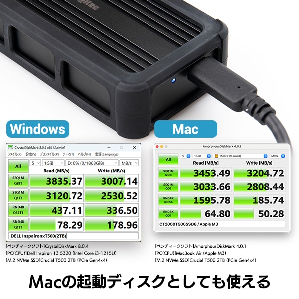 【044-06】ロジテック SSDケース USB4 PCIeトンネリング対応M.2 NVMe 【LHR-LPNVWU4CD】
