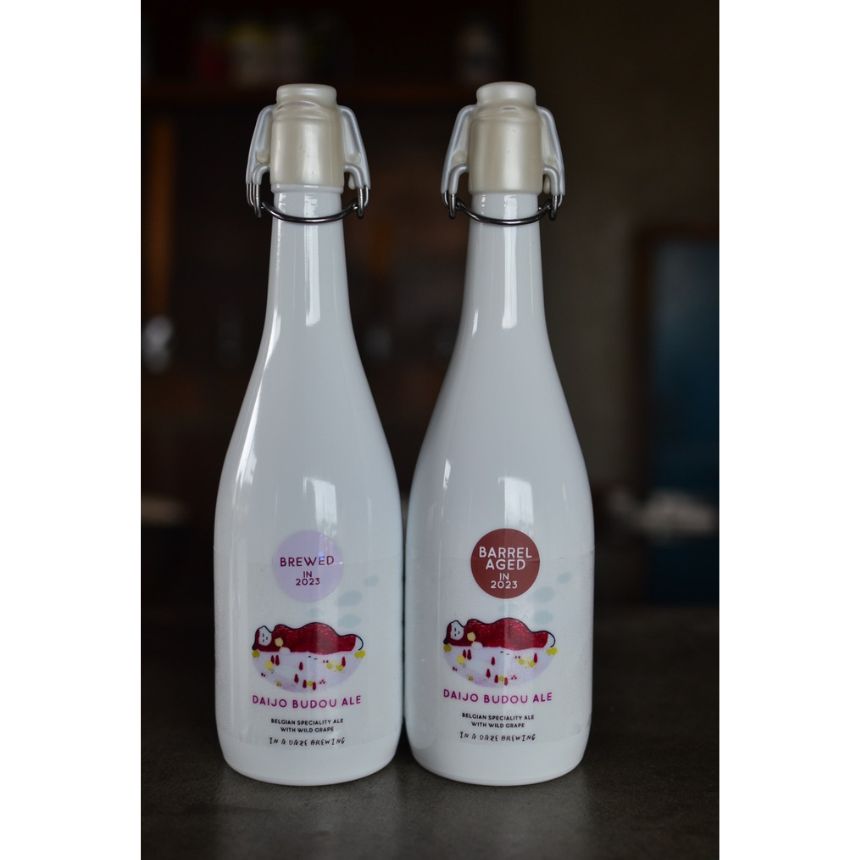 伊那で醸す、ワイン樽熟成のスペシャルクラフトビール740ml×3本セット　（熟成度合いがボトルごとすべて異なります。山ぶどうを使用したビールを熟成。ワインのような味わい）|伊那市 長野県 信州 クラフトビール スペシャル お酒 アルコール ビール【037-13】