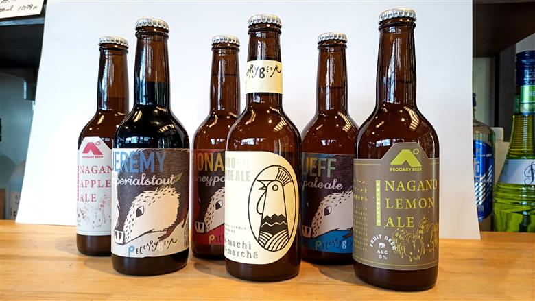 ペッカリービール　330ml×6種　各1本｜高遠 醸造 クラフトビール 飲料 アルコール お酒 ビール【013-42】