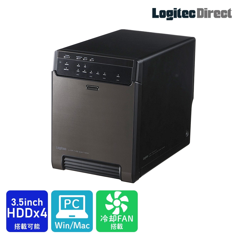 【053-04】ロジテック HDDケース 4BAY RAID機能なし【LHR-4BNHEU3】