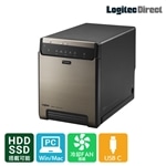 ロジテック HDDケース 4BAY Type-C対応 RAID機能なし[LHR-4BNHUC]