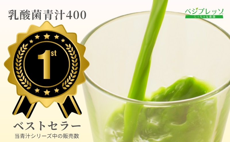 【無添加青汁】乳酸菌青汁400（3g×30包）2個セット 野菜不足 食物繊維 自然素材 添加物不使用 植物性乳酸菌 国産 大麦若葉 ブロッコリー 小松菜 ほうれん草 植物繊維 駒ヶ根市