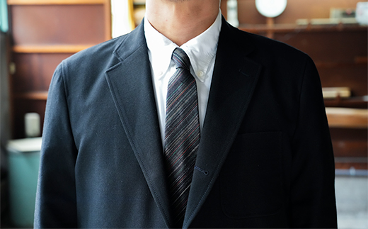 「伝統的工芸品」伊那紬（ネクタイ）赤系色