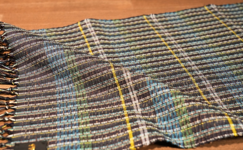 【BEAMS JAPAN監修】「伝統的工芸品」伊那紬 テーブルセンター 駒ヶ根市 インテリア （ピンク系）