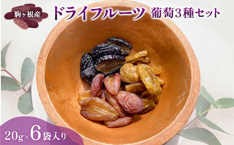 駒ヶ根産　ドライフルーツ　葡萄3種セット ブドウ ぶどう 葡萄 果物 ドライフルーツ 駒ヶ根市