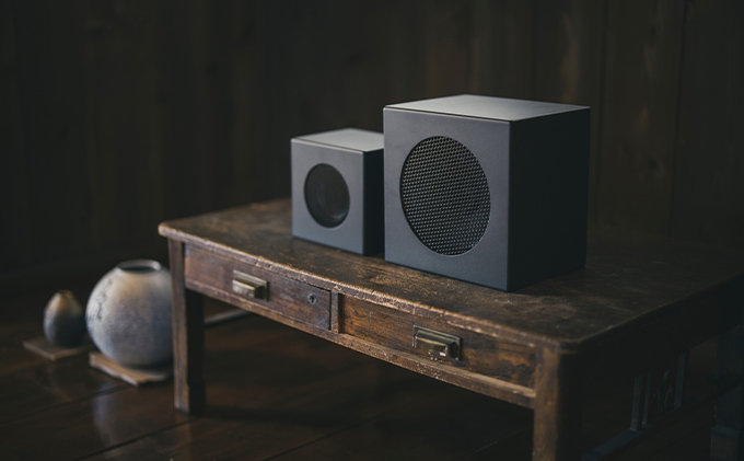 LATEM BASE キューブ型スピーカー 「LBK-V230」 サテンブラック