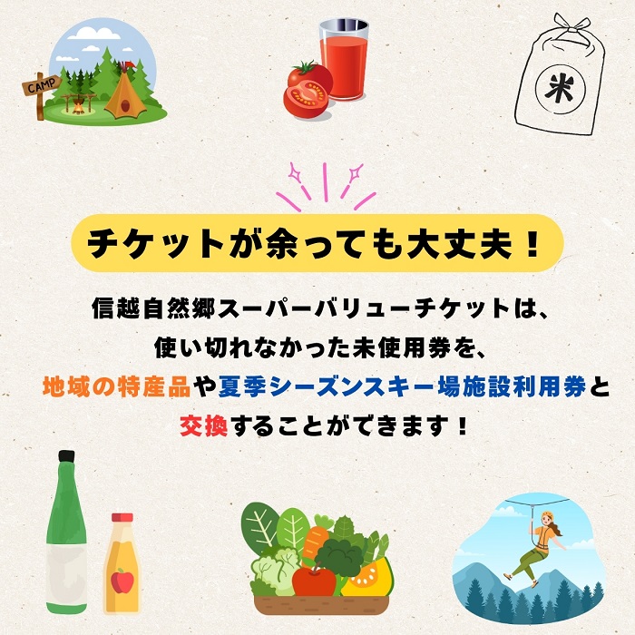 共通リフトクーポン券「 信越自然郷スーパーバリューチケット 2025-2026 」（T-18）スキー場 冬 雪 ウィンター スポーツ スノボード アルペン 雪遊び