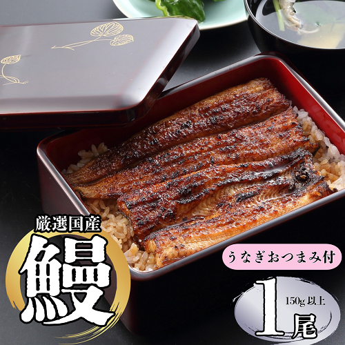 【冷蔵配達】明治37年創業「本多」国産鰻蒲焼1尾（150g以上）・うなぎおつまみ付(Ab-001) 【冷蔵】鰻蒲焼1尾