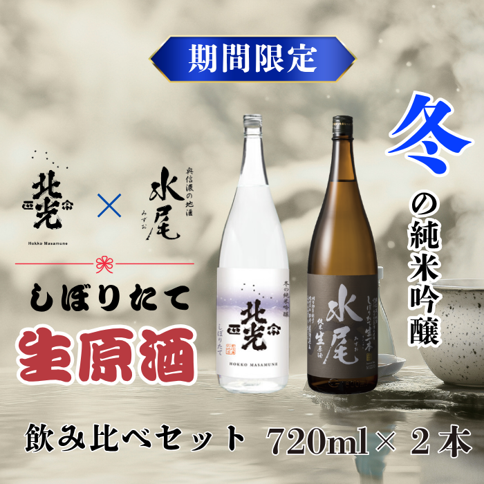 【期間限定】こりゃ旨い！新酒ができたよぉ 搾りたて生原酒飲み比べセット《2025年12月上旬より発送》 (Bk-023)