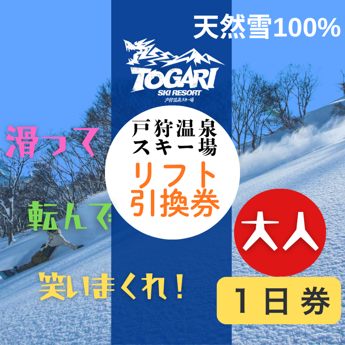 戸狩温泉スキー場　１日リフト券引換券 １枚(T-20)