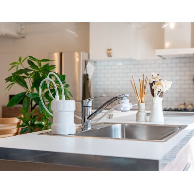 卓上浄水器「ピュリフリー(ピンク)」