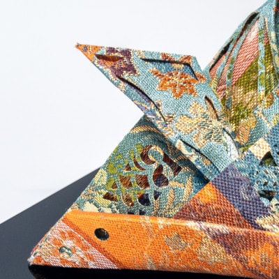 西陣織×立体切り絵・兜