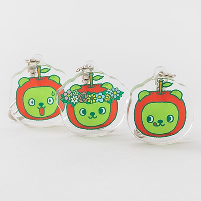 【長野県PRキャラクター】アルクマ コロコロキーホルダー 3種セット