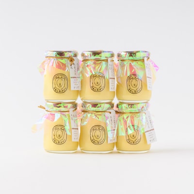 八ヶ岳育ちのたまごと牛乳 かもしかプリン プレーン(90ml×6個)【配送不可地域：離島】