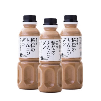 一風堂 人気の中華だし 万能調味料 秘伝のとんこつダシ 330g×3本