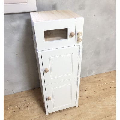 メーベルヒナナ　木製　L・Lワイドサイズ　ナチュラル用　レンジ・冷蔵庫セット　ナチュラル