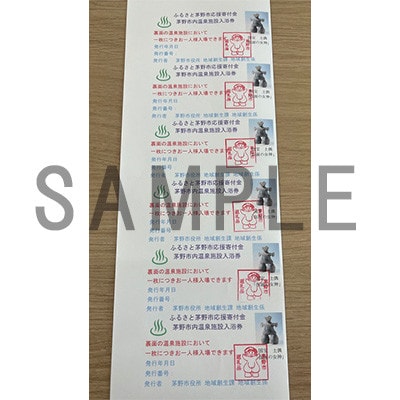 市内公共温泉施設利用券　6枚　温泉　信州　蓼科