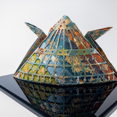 西陣織×立体切り絵・兜