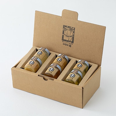 小瓶で楽しむ!信州純粋はちみつ(アカシア・リンゴ・百花蜜)50g×6