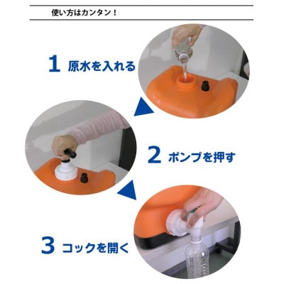 ポリタンク型 非常用浄水器『コッくん飲めるゾウ ミニ』