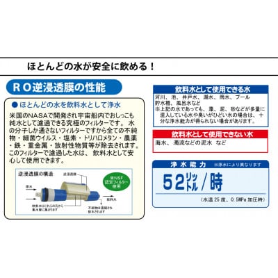 手動式 RO逆浸透膜型 非常用浄水器『コッくん飲めるゾウRO』
