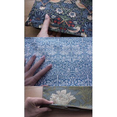 Fabric by ベストオブモリス クッションカバー 45×45cm C(アネモネ)