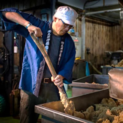 手作り信州味噌(甘口合せ味噌)　4kg(樽入り)