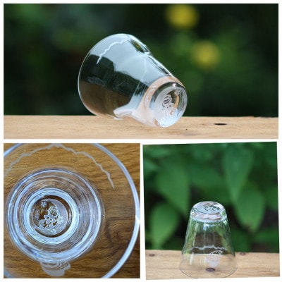 八ヶ岳　彫刻グラス「縄文のビーナス」1個　冷酒・ジュースグラス(小)