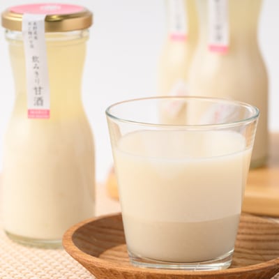 飲みきり甘酒4種類　プレーン4本と信州りんご・ぶどう・いちご各2本(130ml×計10本)