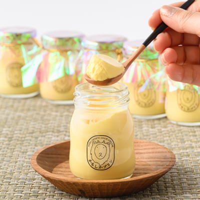 八ヶ岳育ちのたまごと牛乳 かもしかプリン プレーン(90ml×6個)【配送不可地域：離島】