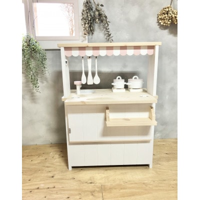 メーベルヒナナ　木製　おままごとキッチン　Lサイズレンジ　ナチュラル