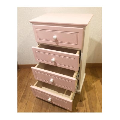 メーベルヒナナ　木製　ベビーチェスト　ピンク