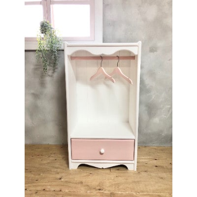 メーベルヒナナ　木製　ハンガーラック　ピンクタイプ