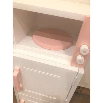 メーベルヒナナ　木製　L・Lワイドサイズ用　レンジ・冷蔵庫セット ピンク