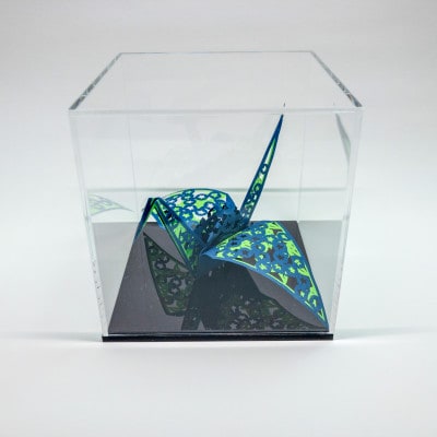 立体切り絵:折り鶴～四季シリーズ・夏