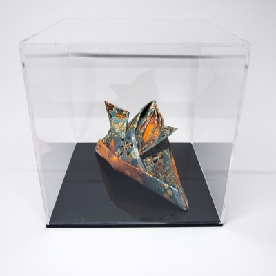 西陣織×立体切り絵・兜