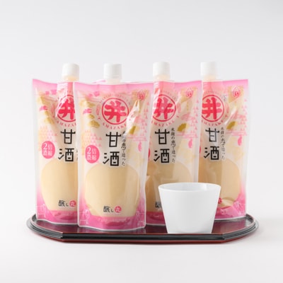 信州の味噌屋がつくった米麹甘酒(2倍濃縮) 500g×4本