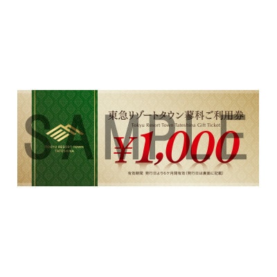 東急リゾートタウン蓼科利用券(1,000円分×9枚)2025年9月1日から6か月間有効チケット