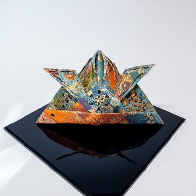 西陣織×立体切り絵・兜