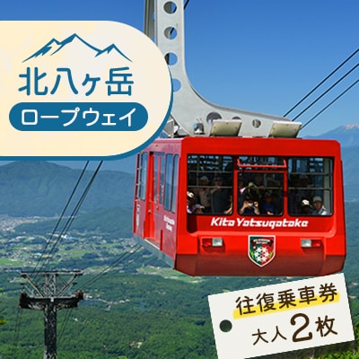 北八ヶ岳ロープウェイ往復乗車券(おとな) 2枚