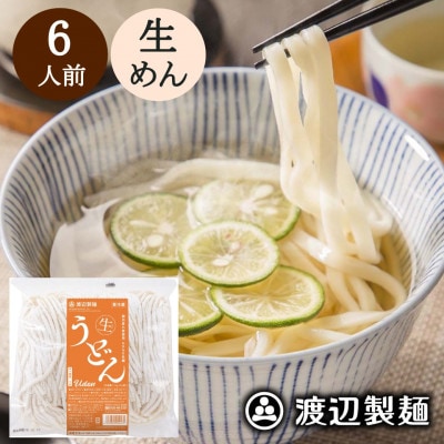 生うどん 渡辺製麺 6人前 1.1kg 国産小麦使用 冷蔵品 信州八ヶ岳よりお届け【配送不可地域：離島】