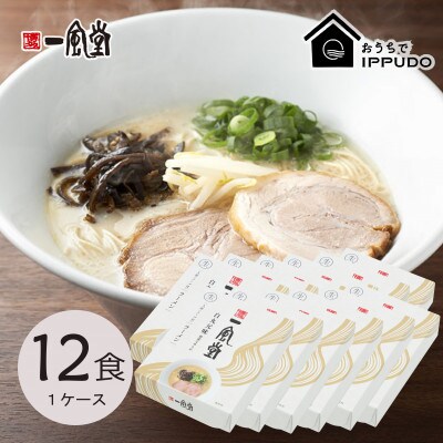 博多一風堂 豚骨ラーメン 白丸1食×12箱 とんこつ博多細麺