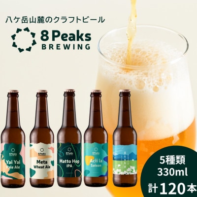 【パーティー・イベントに!】八ケ岳山麓のクラフトビール　おまかせ120本【複数個口で配送】【配送不可地域：離島】
