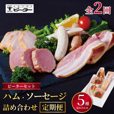 【毎月定期便】ピーターセット　ハム・ソーセージ詰め合わせ全2回【配送不可地域：離島】