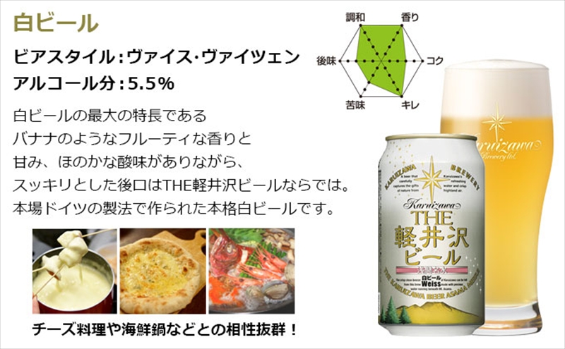 【6ヶ月定期便】【THE軽井沢ビール】クラフトビール350ml　3種12缶　飲み比べ　詰合せ