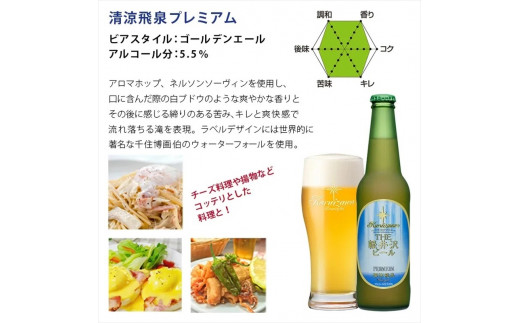 【清涼飛泉プレミアム】クラフトビール330ml　12瓶　THE軽井沢ビール　詰合せ