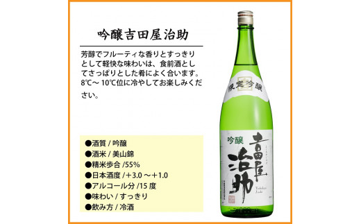 信州佐久日本酒　JJ-60　吟醸吉田屋治助＆純米吟醸千曲錦 飲み比べ1800ml×2本セット【 日本酒 酒 さけ 長野県 佐久市 】